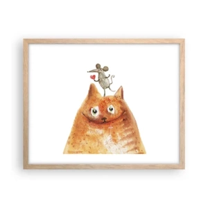 Poster in cornice rovere chiaro - I paradossi dell'amore - 50x40 cm