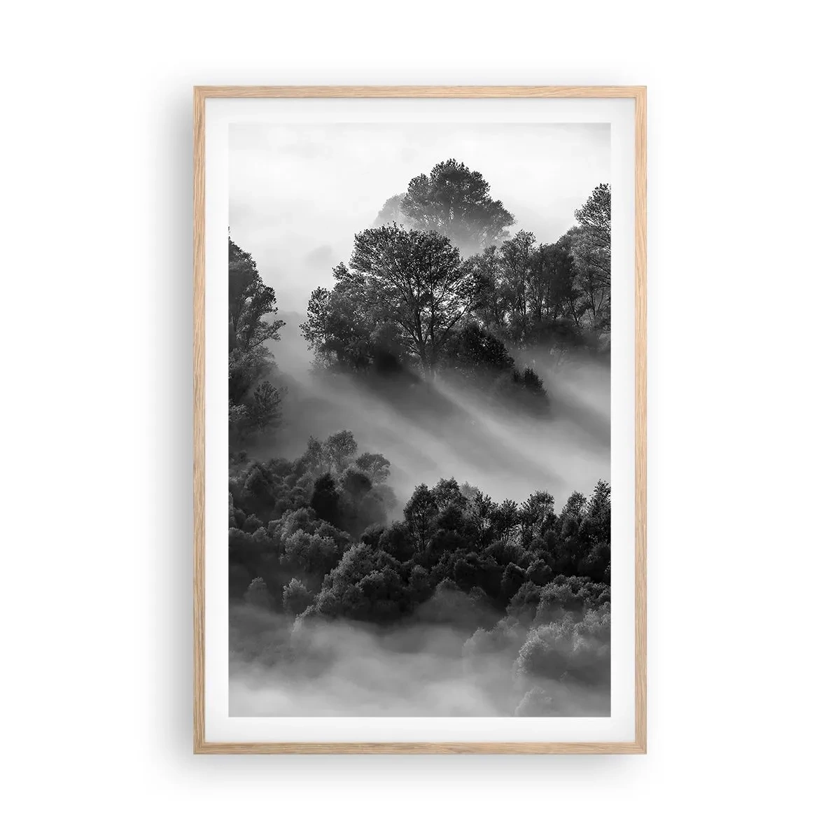 Poster in cornice rovere chiaro - Risveglio dal sonno - 61x91 cm