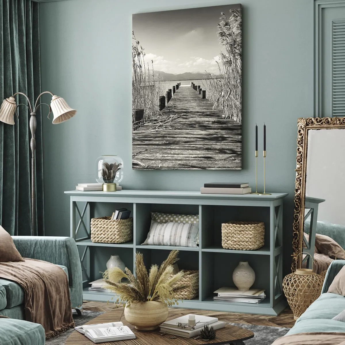 Quadro su tela - Stampe su Tela - Nel silenzio dell'erba - 45x80 cm