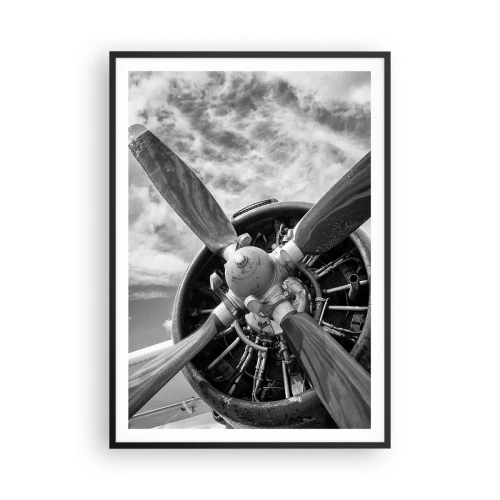 Poster in cornice nera - Il dominatore dell'aria - 70x100 cm