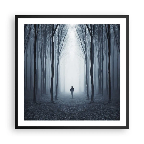 Poster in cornice nera - E tutto è semplice e chiaro - 60x60 cm