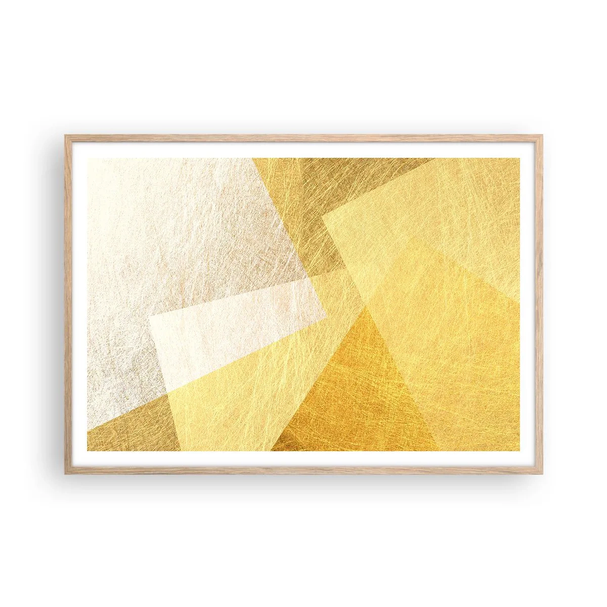Poster in cornice rovere chiaro - La pace della geometria - 100x70 cm