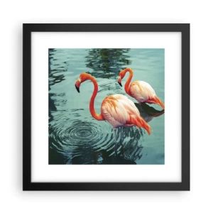 Poster in cornice nera - Adesso siamo di moda - 30x30 cm