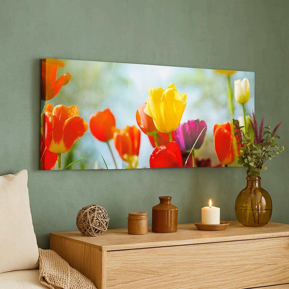 Quadro su tela - Stampe su Tela - Tutti i colori del sole - 30x30 cm