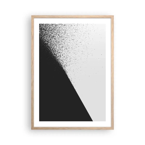 Poster in cornice rovere chiaro - Più veloce, sempre di più - 50x70 cm