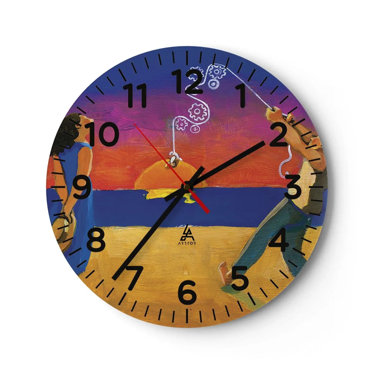 Orologio da parete - Orologio in Vetro - Più delle stelle del cielo - 40x40 cm