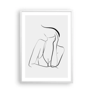 Poster in cornice bianca - Sull'onda dei sogni - 50x70 cm