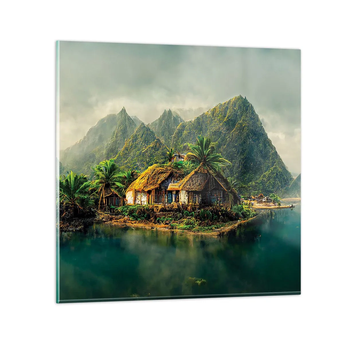 Quadro su vetro - Paradiso tropicale - 30x30 cm