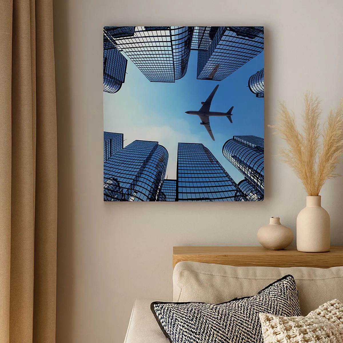 Quadro su tela - Stampe su Tela - Panorama dal canyon di vetro - 30x30 cm