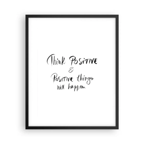 Poster in cornice nera - Come vivere? - 40x50 cm