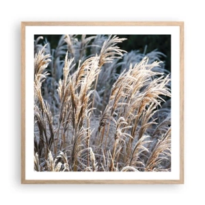 Poster in cornice rovere chiaro - Vestite di brina - 60x60 cm