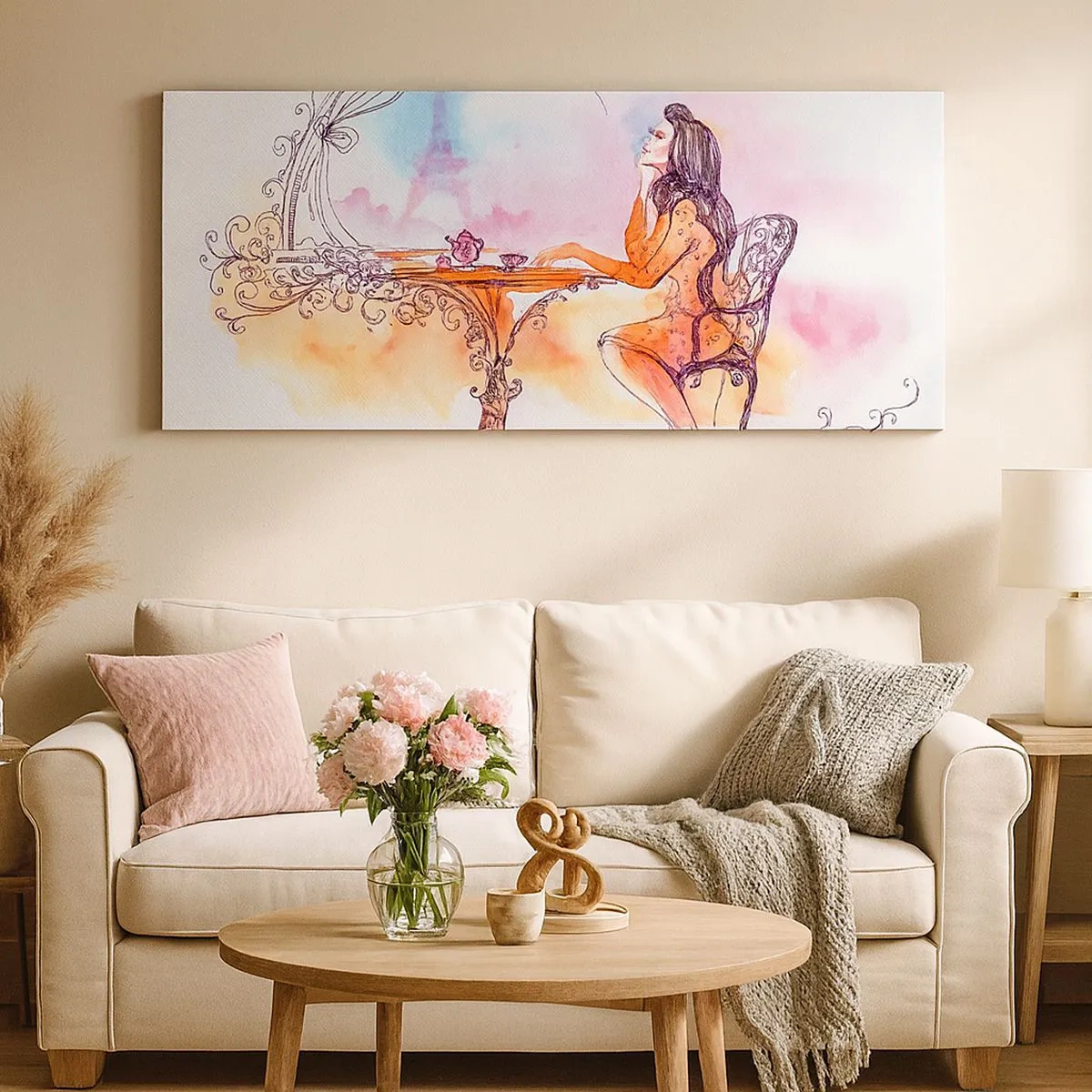 Quadro su tela - Stampe su Tela - Chic parigino - 100x40 cm