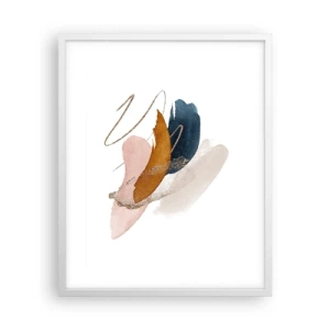 Poster in cornice bianca - Composizione alata - 40x50 cm