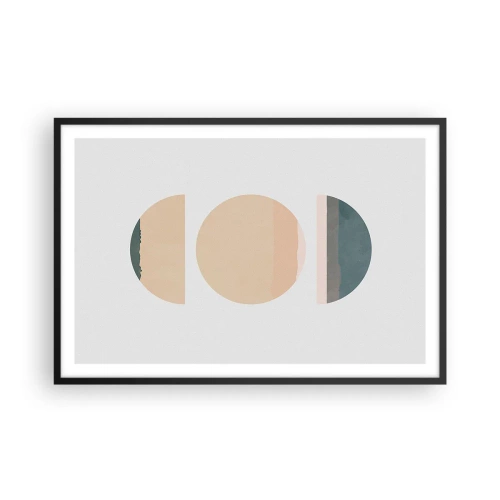 Poster in cornice nera - Un cerchio dopo l'altro - 91x61 cm