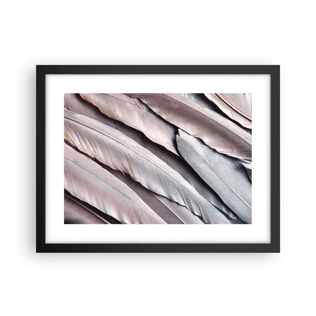 Poster in cornice nera - Argento rosato - 40x30 cm