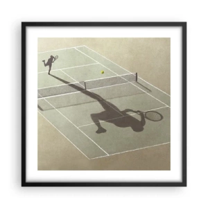 Poster in cornice nera - Sconfiggere se stesso - 50x50 cm