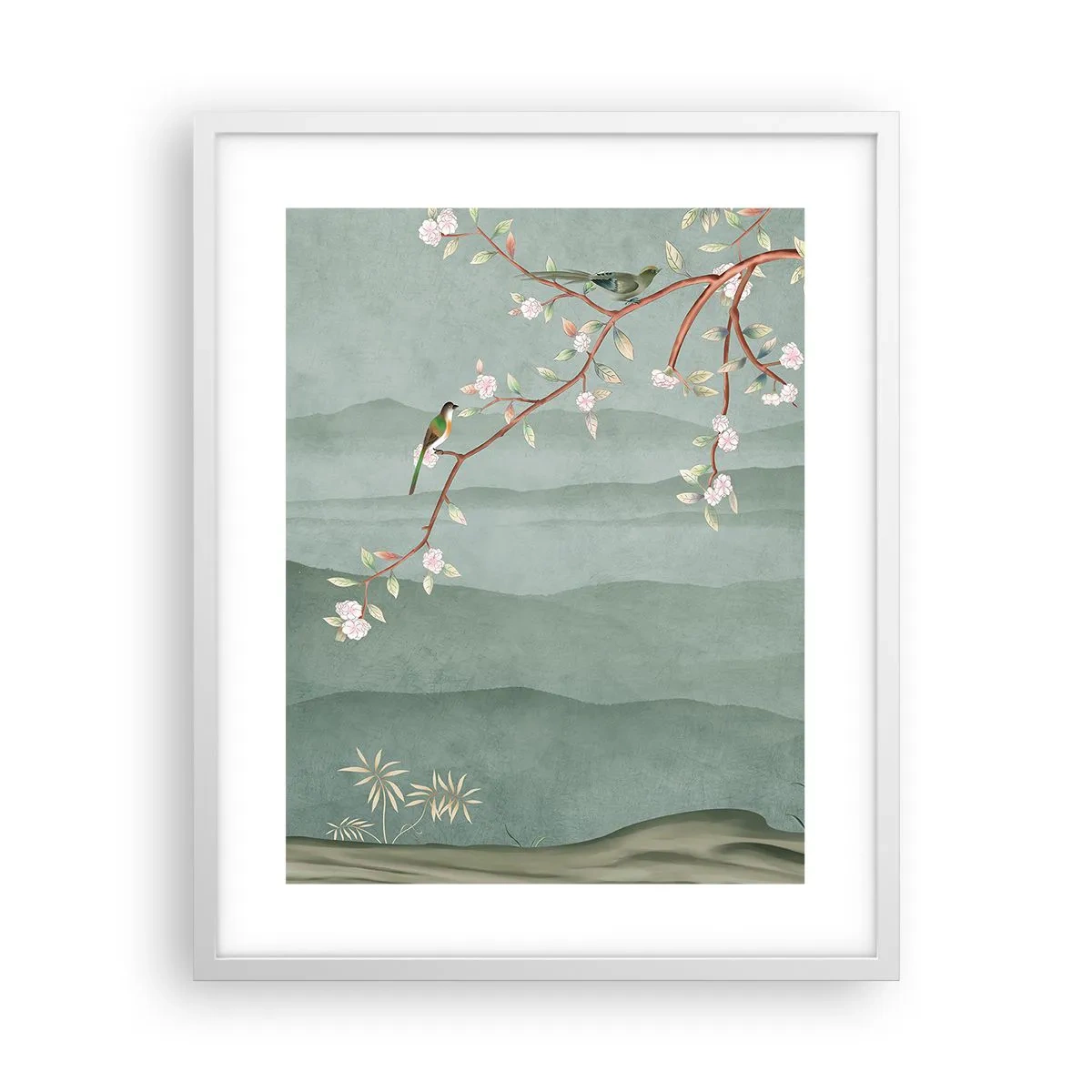 Poster in cornice bianca - Eccoti primavera - 40x50 cm