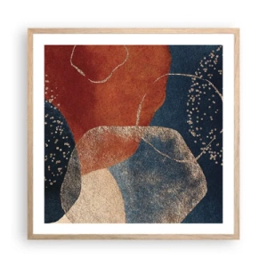Poster in cornice rovere chiaro - La leggerezza dell'essere - 60x60 cm