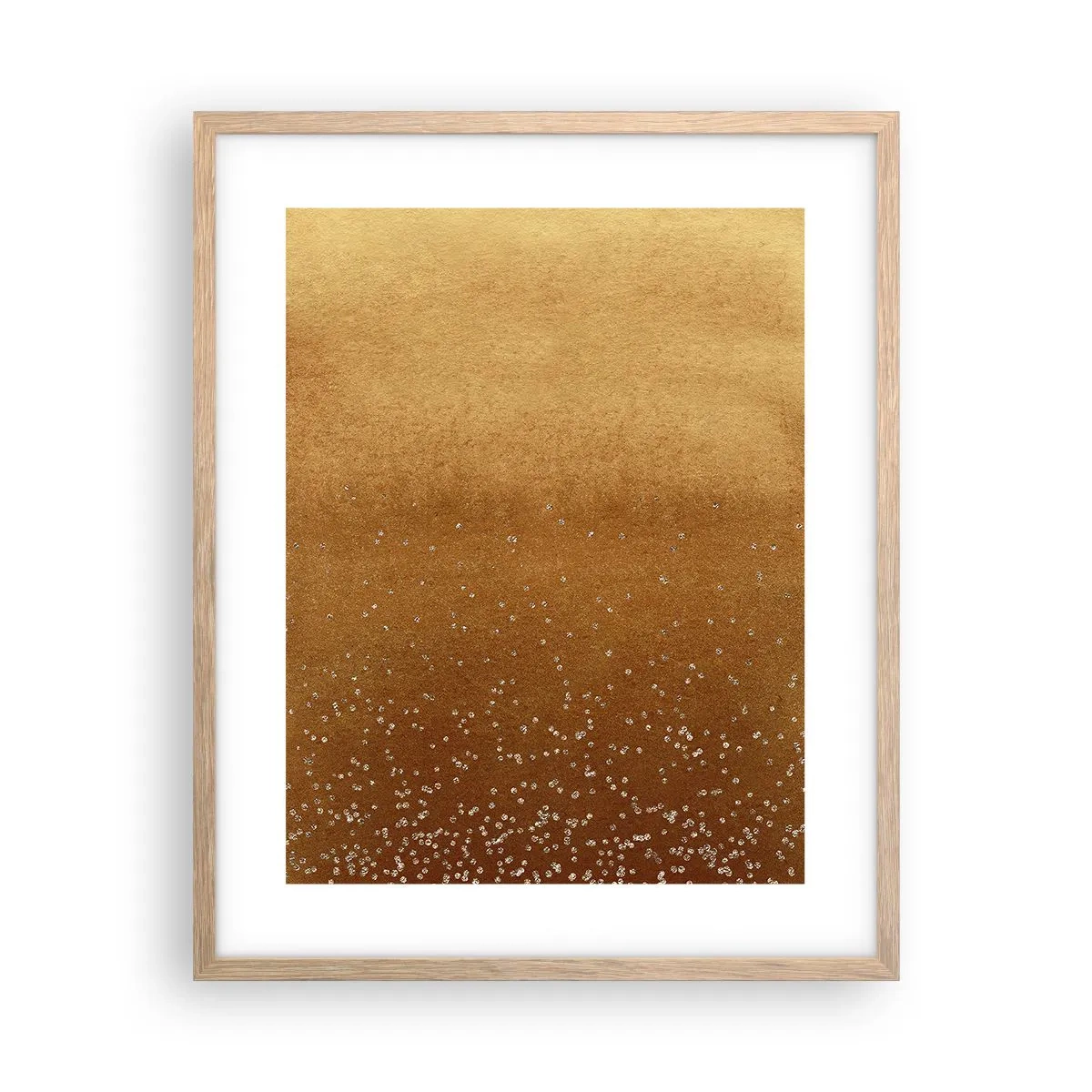 Poster in cornice rovere chiaro - La nascita della luce - 40x50 cm