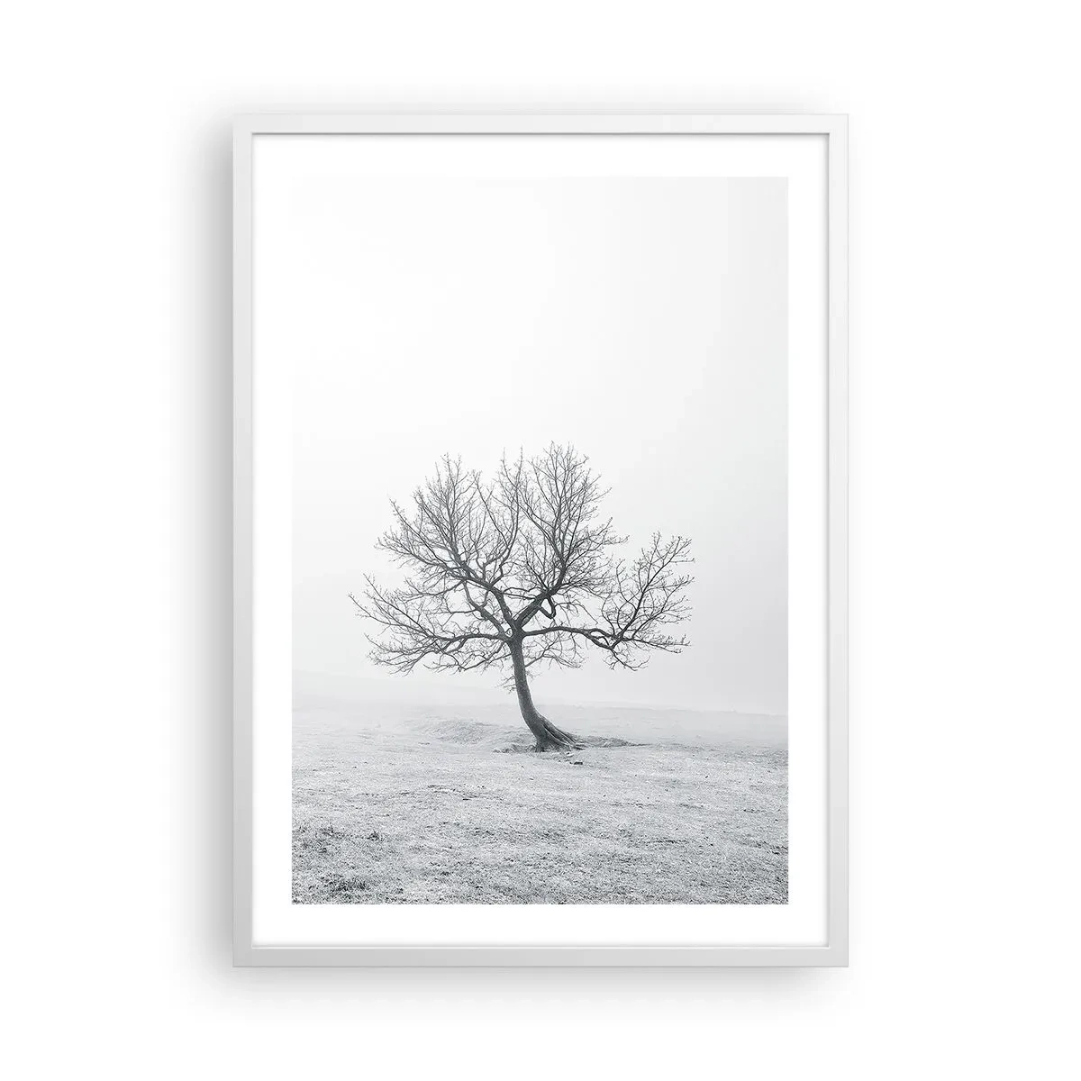 Poster in cornice bianca - Contro il nulla - 50x70 cm