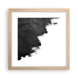 Poster in cornice rovere chiaro - Gli elementi: la terra - 30x30 cm