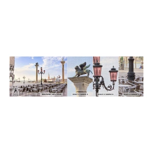 Campione di Fotomurale Premium Canvas - Venite a tavola - Architettura, Città, Venezia - 100x30 cm
