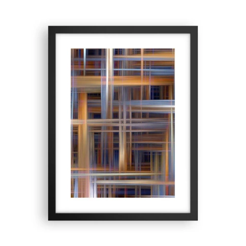 Poster in cornice nera - Tessute con la luce - 30x40 cm