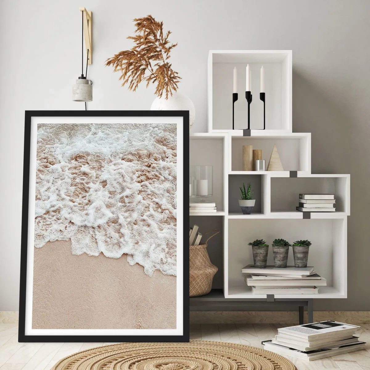 Poster in cornice nera - Torno subito - 40x50 cm