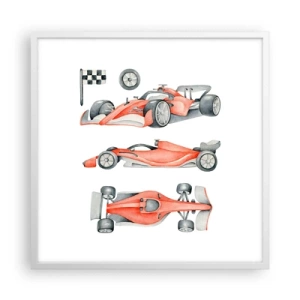Poster in cornice bianca - Inseguendo i sogni - 60x60 cm