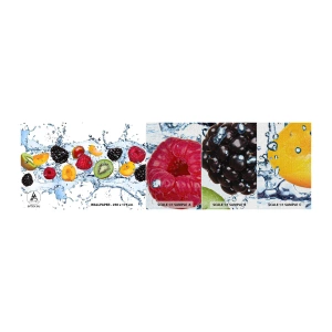 Campione di Fotomurale Premium Canvas - Gioca con noi - Frutta, Astrazione, 3D - 100x30 cm
