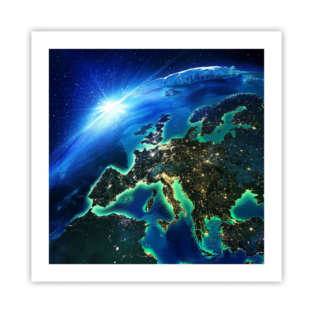 Poster - L'Europa scintillante - 50x50 cm