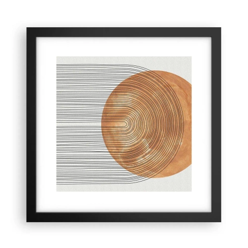Poster in cornice nera - Composizione solare - 30x30 cm