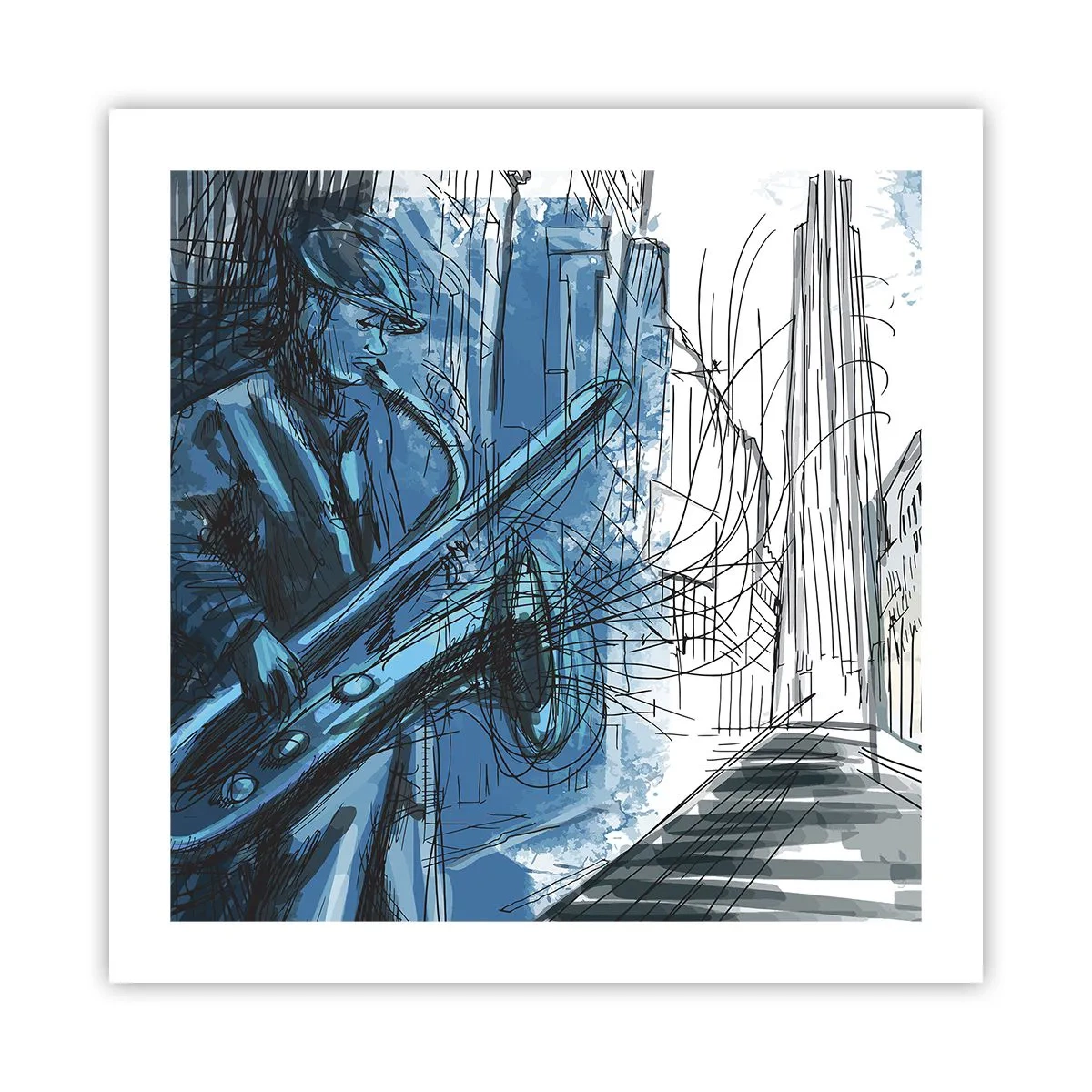 Poster - Rapsodia urbana - 50x50 cm