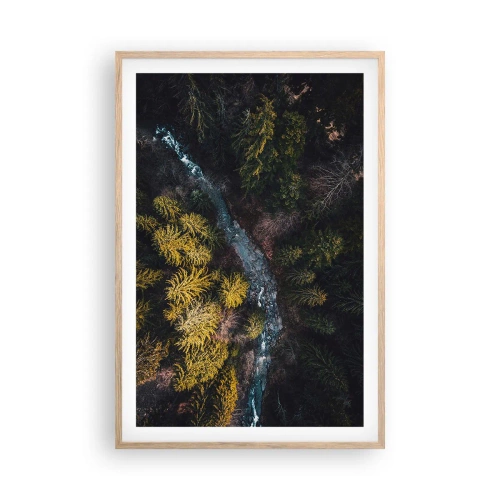 Poster in cornice rovere chiaro - Sempre più veloce - 61x91 cm