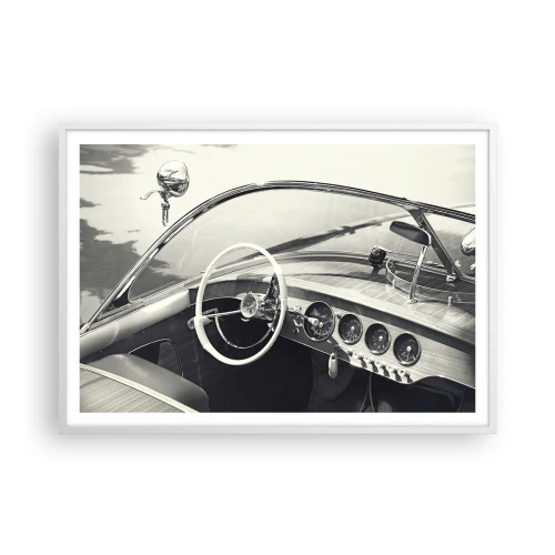 Poster in cornice bianca - Il ricco e il povero - 100x70 cm