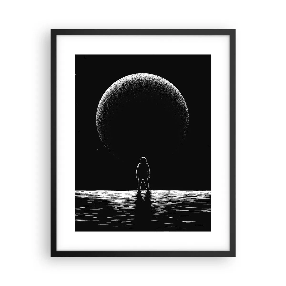 Poster in cornice nera - Faccia a faccia - 40x50 cm