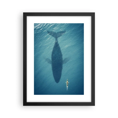 Poster in cornice nera - Incontro sull'oceano - 30x40 cm