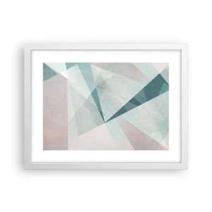 Poster in cornice bianca - Con calma ma dinamicamente - 40x30 cm