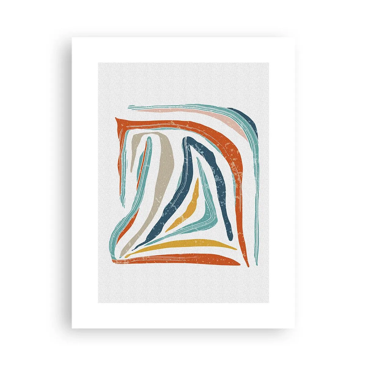 Poster - Astrazione piacevolmente sorridente - 30x40 cm