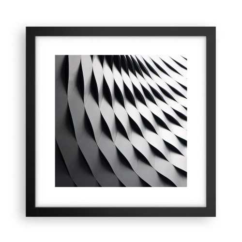 Poster in cornice nera - Sulla cresta dell'onda - 30x30 cm