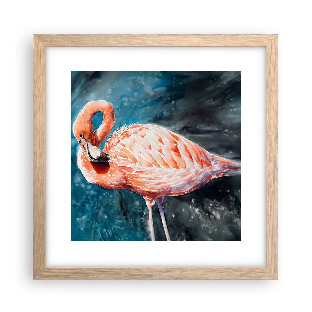 Poster in cornice rovere chiaro - Naturalmente decorativo  - 30x30 cm