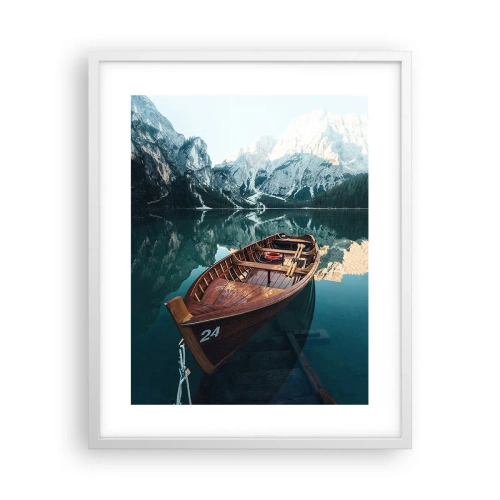 Poster in cornice bianca - Come dipinto sul vetro - 40x50 cm