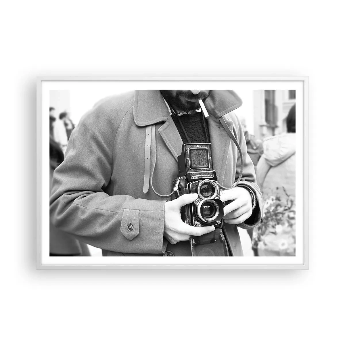 Poster in cornice bianca - In stile retro - 100x70 cm