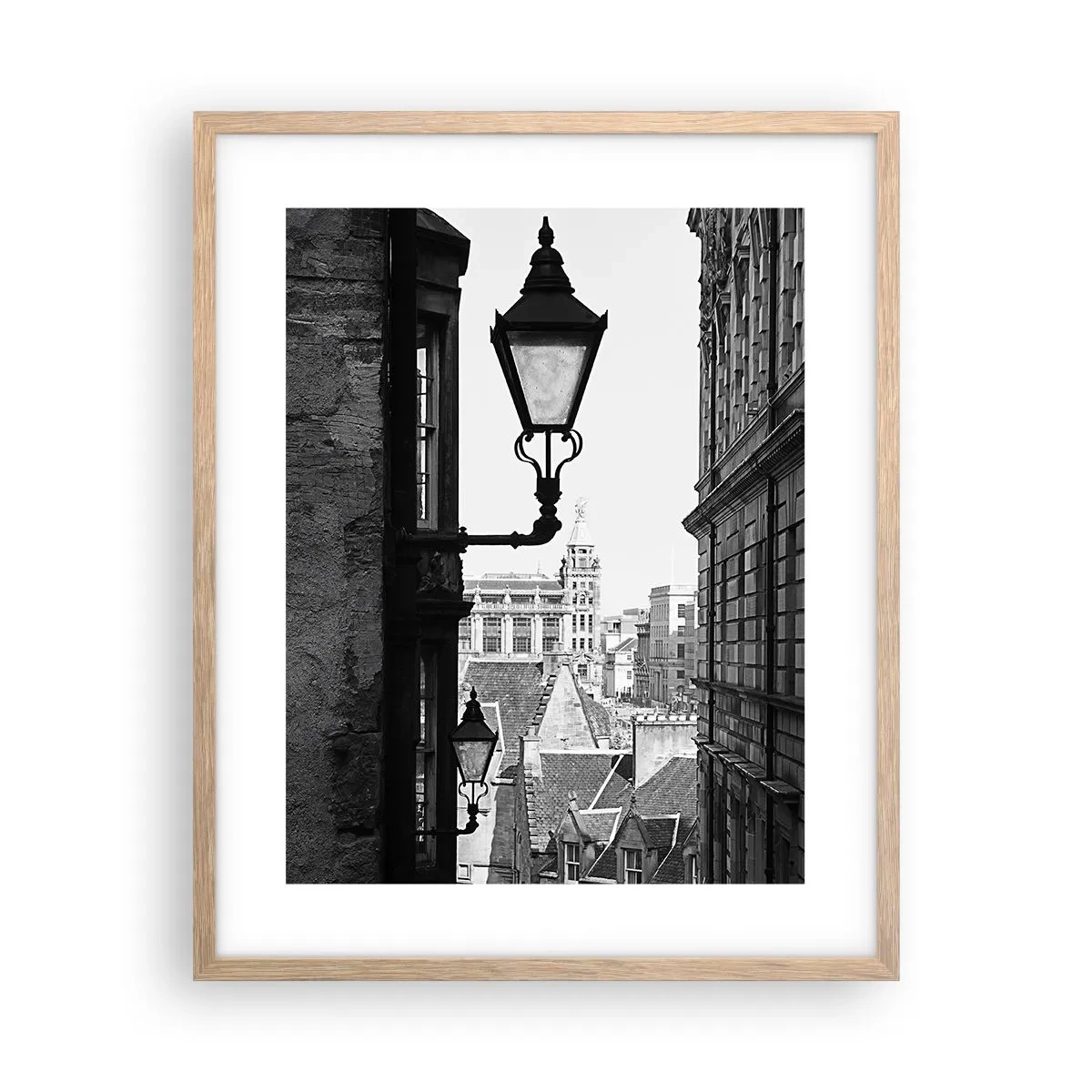 Poster in cornice rovere chiaro - Il racconto di Edimburgo - 40x50 cm