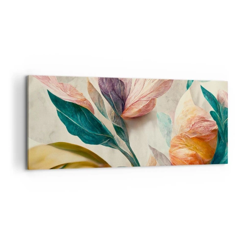 Quadro su tela - Stampe su Tela - I fiori delle isole del sud - 100x40 cm