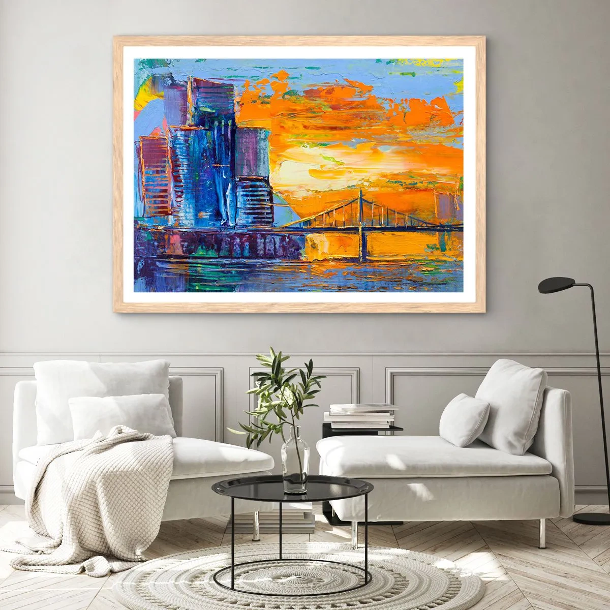 Poster in cornice rovere chiaro - Cultura e natura - 50x40 cm