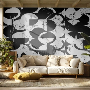 Fotomurali Autoadesivo Deluxe Sticker - Il bianco è bianco, il nero è nero - Astrazione, Pezzo, Grafica - 450x315 cm
