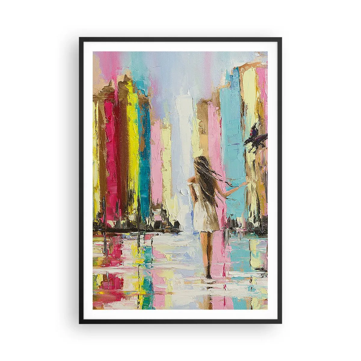 Poster in cornice nera - Seguimi - 70x100 cm