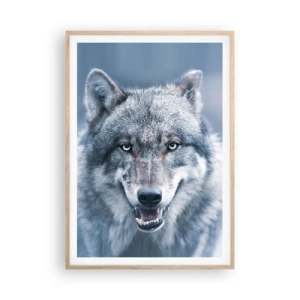 Poster in cornice rovere chiaro - Accetti la sfida? - 70x100 cm