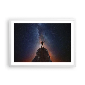 Poster in cornice bianca - La forza è con me! - 70x50 cm